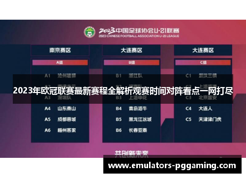2023年欧冠联赛最新赛程全解析观赛时间对阵看点一网打尽